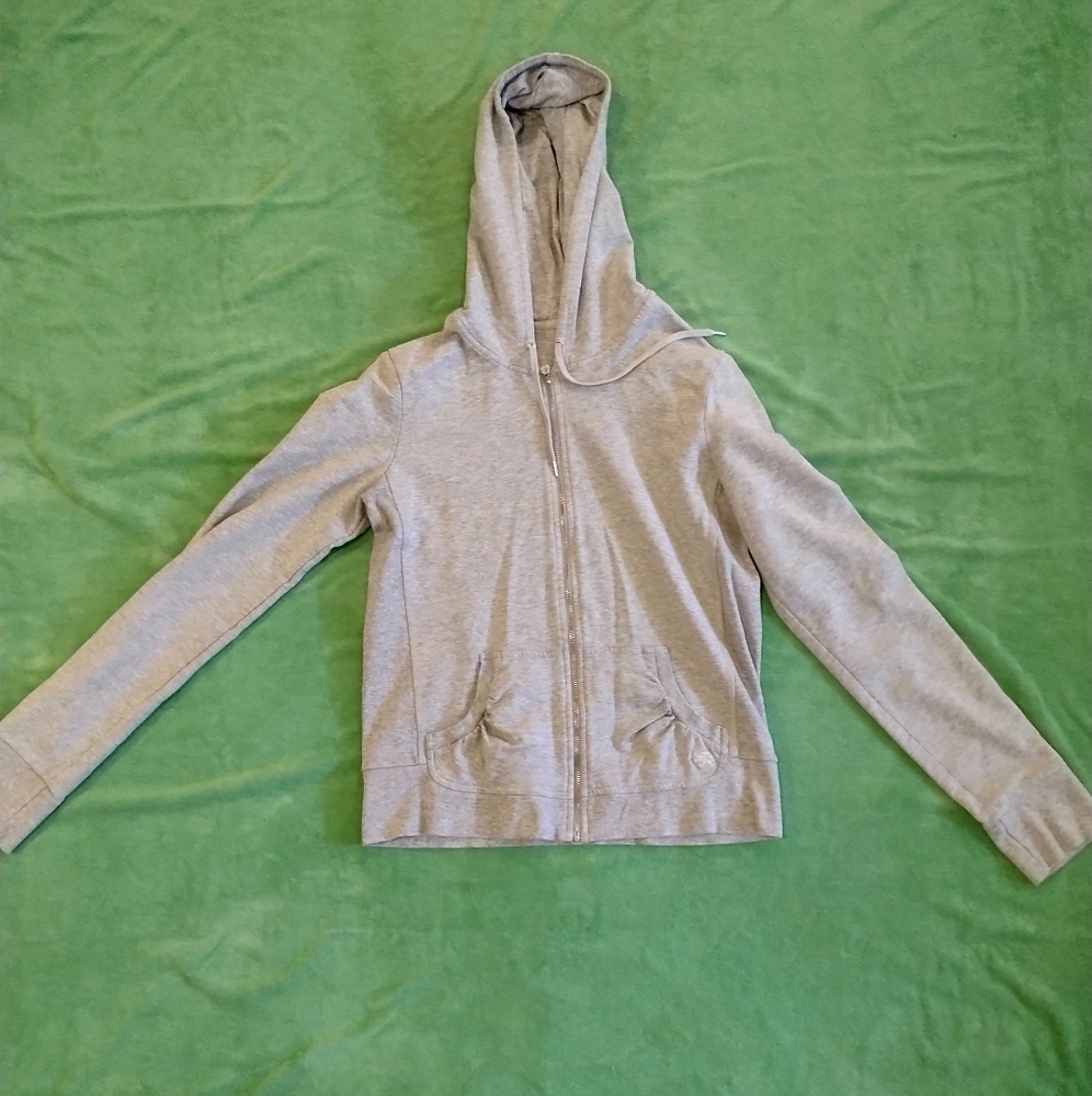 Express gray zip up jacket